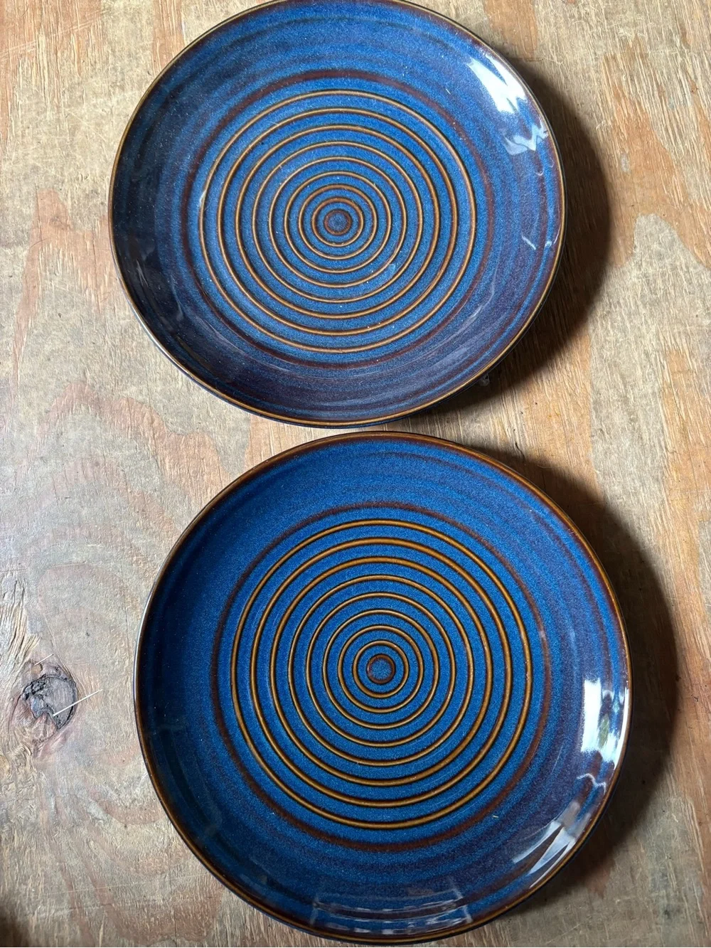 Pfaltzgraff Blue Pointe Salad Plates Discontinued 2ct